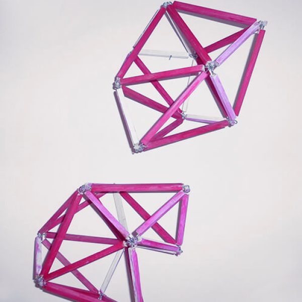 Carlos Coronas, Lampyridae, 2014. Maqueta Nº 1. Madera, tubos de neón, cables