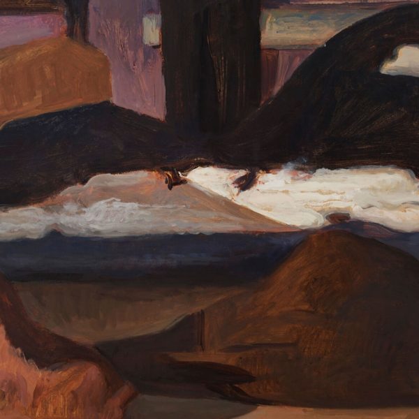 Soleil couchant, 2015. Oil on canvas.. 81 x 67 cm