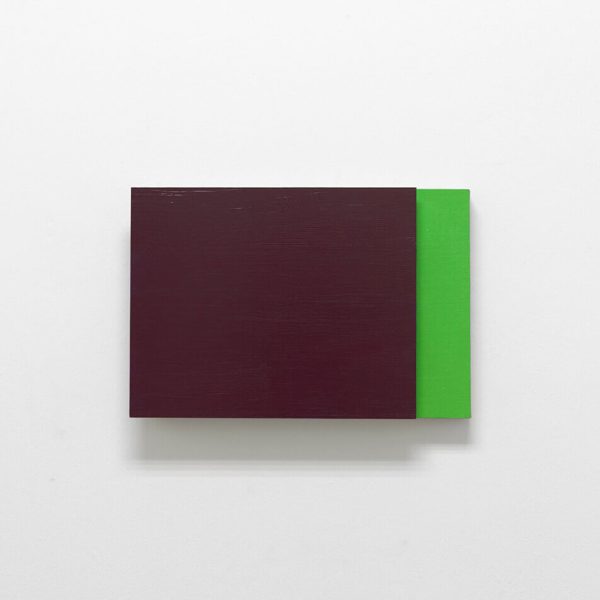 S/T, 2016. Óleo y acrílico sobre lino montado en tabla y dibón. 40 x 46 x 6,5 cm. Posiciones variables. Foto Marcos Morilla