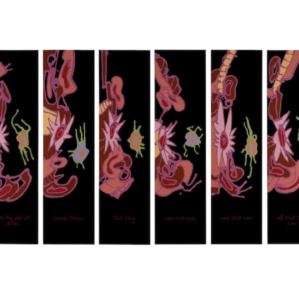 Everlasting feeling, 2010. Acrílico sobre PVC. 33 piezas. 85 x 23 cm
