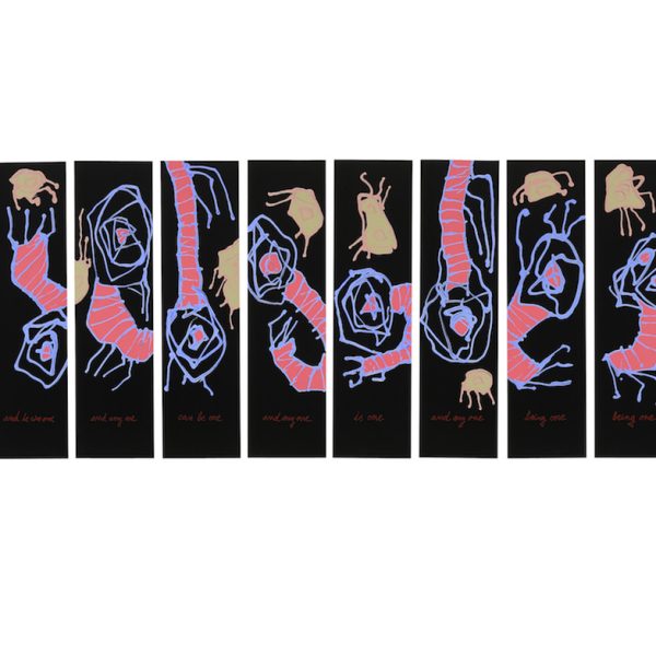 One, 2010. Acrílico sobre PVC. 10 piezas. 85 x 23 cm