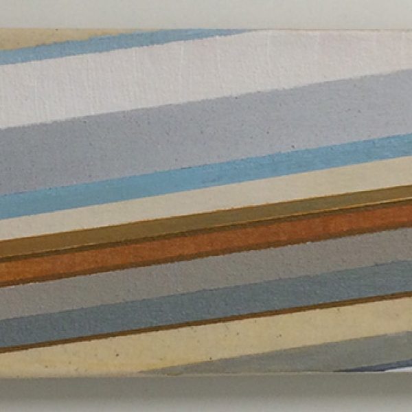 Transversal, 2017. Acrílico sobre lalgodón. 10 x 40 cm