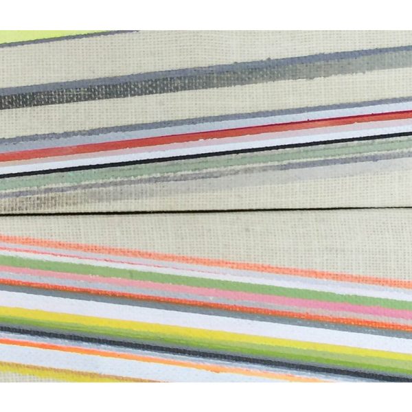 Transversal, 2017. Díptico. Acrílico y grafito sobre lino y sobre algodrón. 20 x 40 cm
