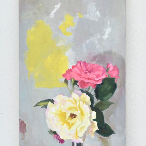 Rosenpalette I, 2018. Óleo sobre lino. 56 x 35 cm