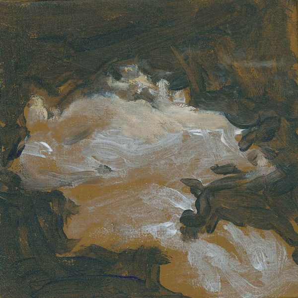 Nuages, 2018. Óleo sobre lienzo. 12 x 12 cm