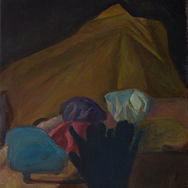 Paysage fond noir, 2018. Óleo sobre lienzo. 41 x 33 cm