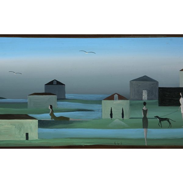 Sol de Medianoche, 2015. Óleo sobre latón. 18 x 35 cm