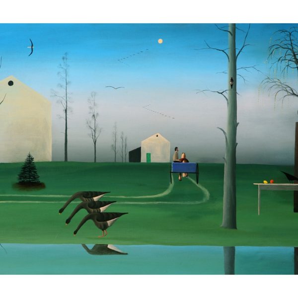 En el Campo, 2014. Óleo sobre lienzo. 50 x 73 cm