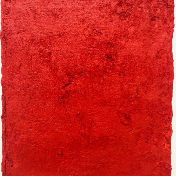 Teo Soriano. S/T, 2016. Óleo y cera sobre lino, 46 x 38 x 6 cm.