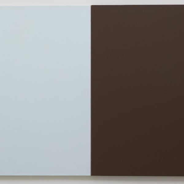 Teo Soriano. S/T, 2016. Acrílico y esmalte sobre lienzo. Díptico. 100 x 200 cm