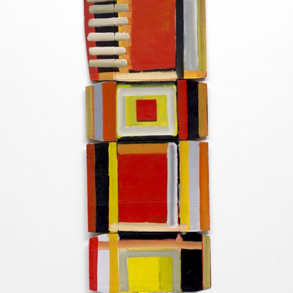 Paco Fernández. S/T, 2017. Acrílico sobre cartón. 195 x 78 cm