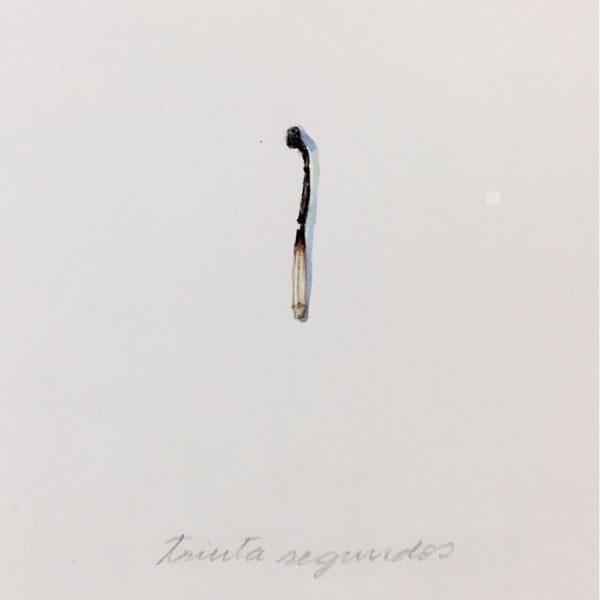 Marlene Stamm. Minutos de luz, 2015. Acuarela sobre papel. 16 x 14 cm