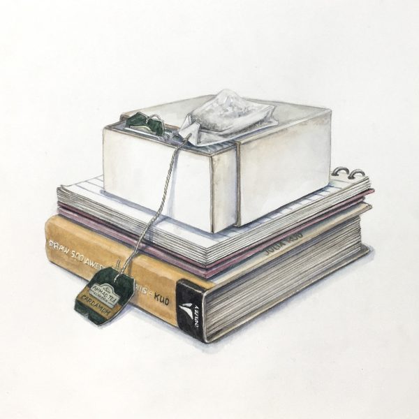 Coleçao, Agrupamento 13. 2019. Acuarela sobre papel. 23 x 26 cm