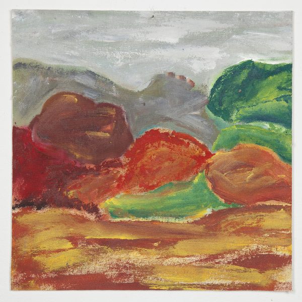 Adolfo Manzano. Paisaje, 2020. Acrílico sobre lienzo pegado a tabla. 30 x 30 cm