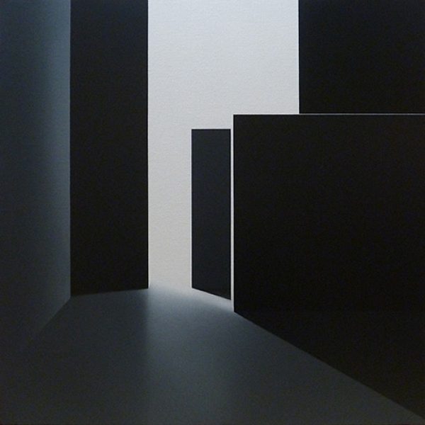 Mónica Dixon. Out there II. Acrílico sobre lino. 100 x 100 cm