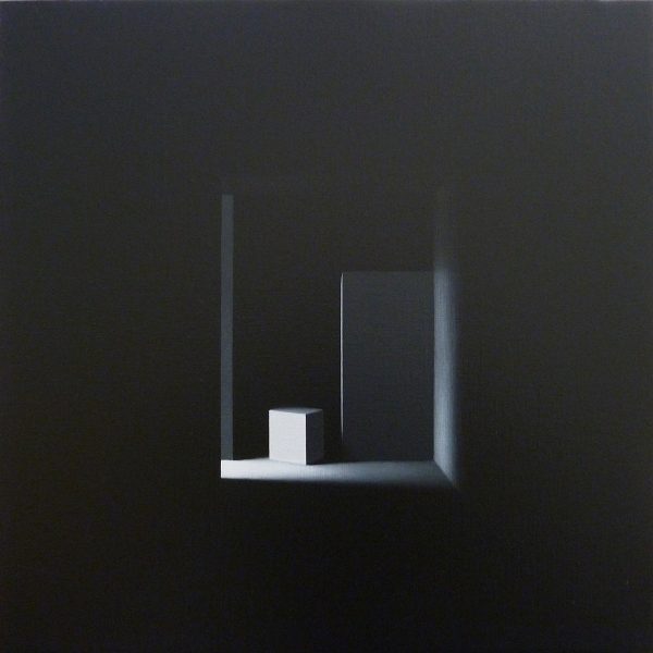 Mónica Dixon. Geometrical presence. Acrílico sobre lienzo. 50 x 50 cm
