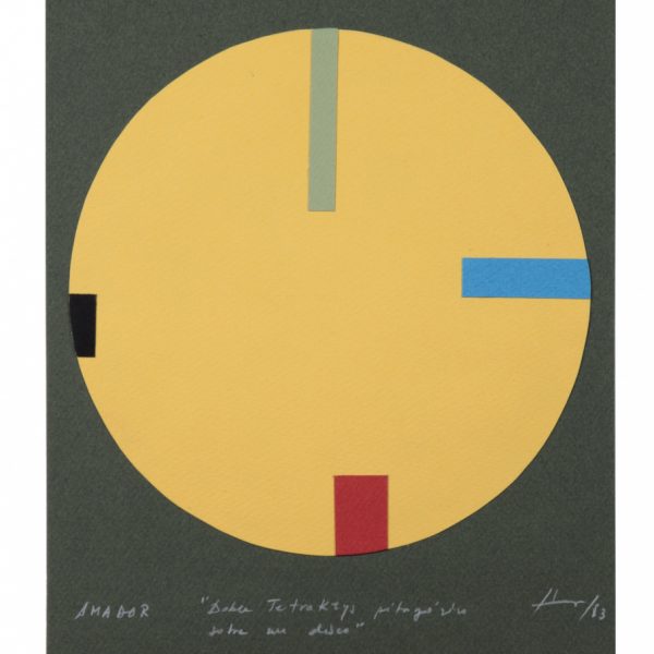 Amador. Tetrakys pitágorico. 30 x 22 cm