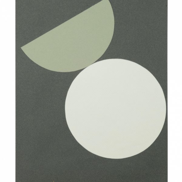 Amador. Collage gris circulos. 30 x 22cm