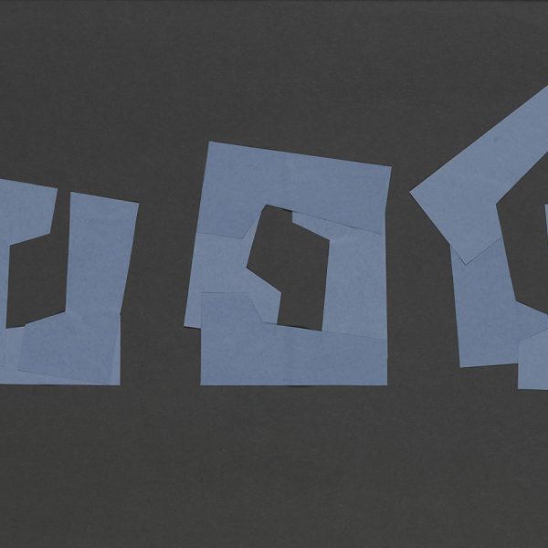 AMADOR. Estudio para escultura, 2000. Collage sobre papel. 50 x 70 cm