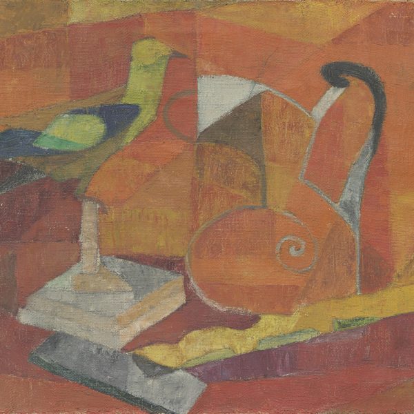 M. Gómez- Morán. Naturaleza muerta con pájaro. París C.1957. Oleo sobre arpillera. 51 x 61 cm