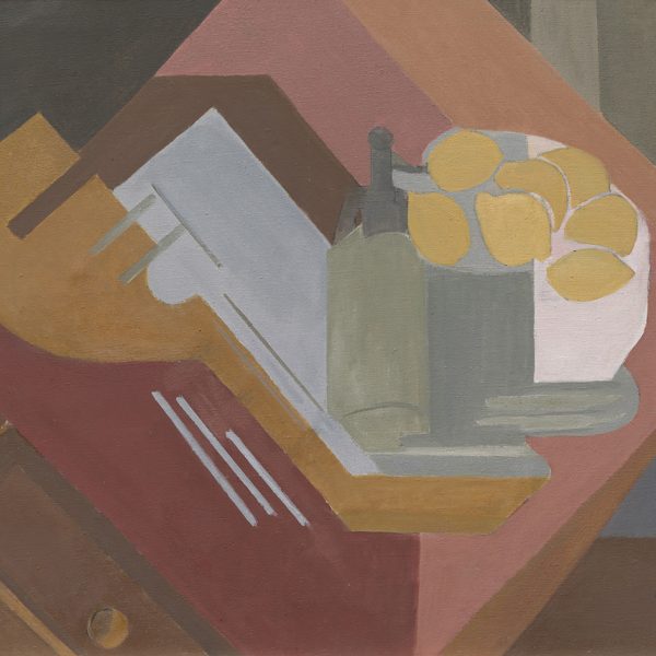 M. Gómez-Morán. Naturaleza muerta con sifón y mandolina, 2008. Óleo sobre lienzo. 65 x 81 cm