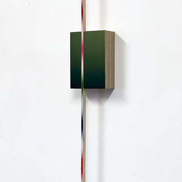 Gaston Bertin. Blind Mind's Dream, 2024. Pigment inkjet prints with matt lamination, mounted on a frame made of laminated plywood slats. Unique edition. 148 x 30 x 10 cm