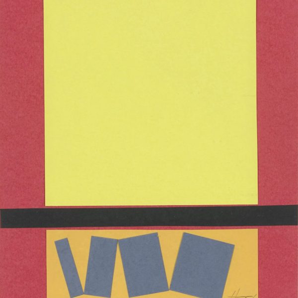 AMADOR. Serie Fibonacci,1983. Collage sobre papel. 29,6 x 22,4 cm