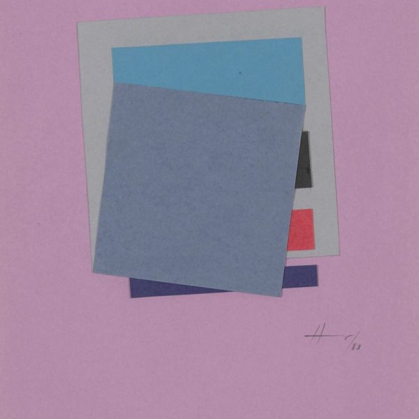 AMADOR. Serie Fibonacci, 1983. Collage sobre papel. 29,6 x 22,4 cm