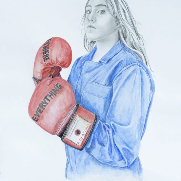 Natalia Pastor. Everything, everywhere, 2023. Acuarela y grafito sobre papel. . 30 x 43 cm