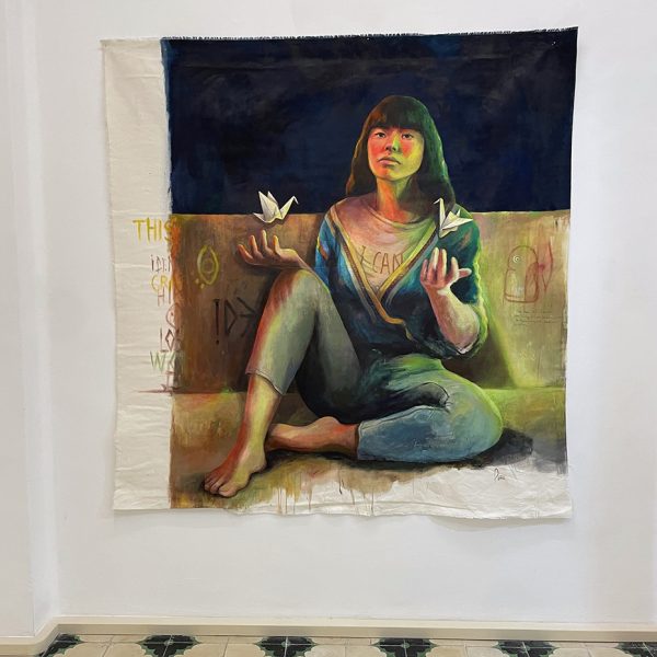 Maria Peña. I can, 2022. Acrylic on canvas. 162 x 154 cm
