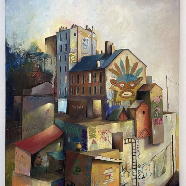 Maria Peña. No Lands, 2022. Acrylic on canvas. 110 x 80 cm