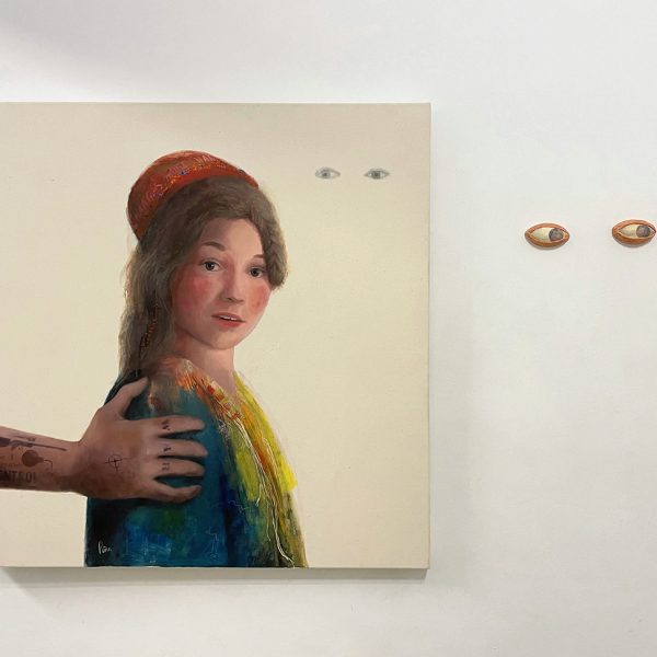 Maria Peña. Under control, 2020. Acrylic on canvas. 80 x 80 cm