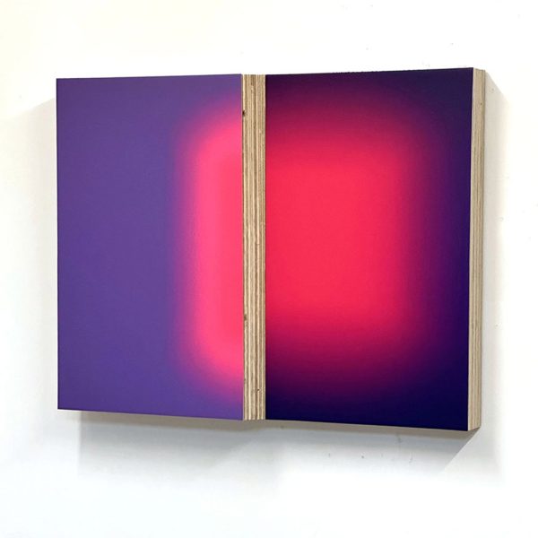 Gaston Bertin. Instant here, 2023. Impresión digital sobre  aluminium, y madera. 64 x 45 x 8 cm.  Pieza única.