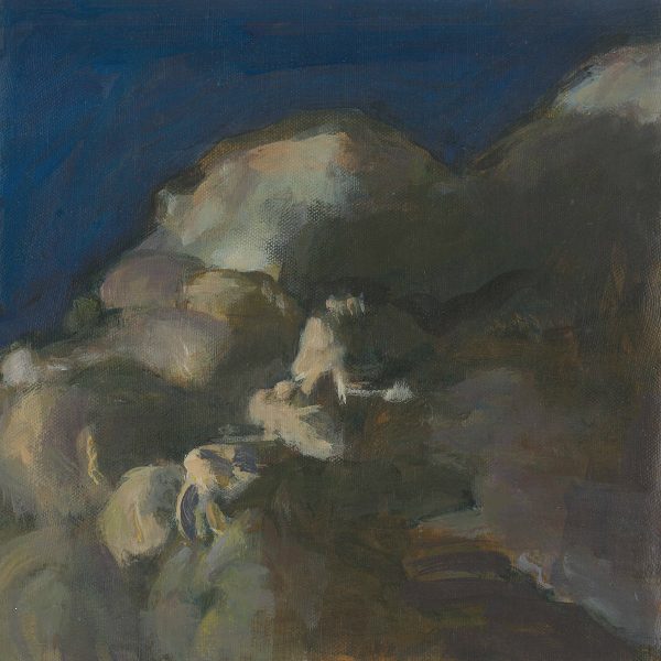 Morgan Bancon. Nube Noche, 2. 2023. Acrílico sobre lienzo. 25 x 25 cm