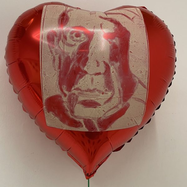 Maria Gimeno. Pop! Picasso, 2024. Monotipo sobre globo de poliamida