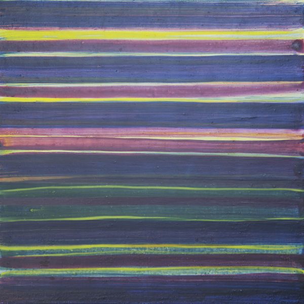 María Álvarez, 2023. Acrílico sobre papel pegado a madera. 28 x 28 x 3 cm