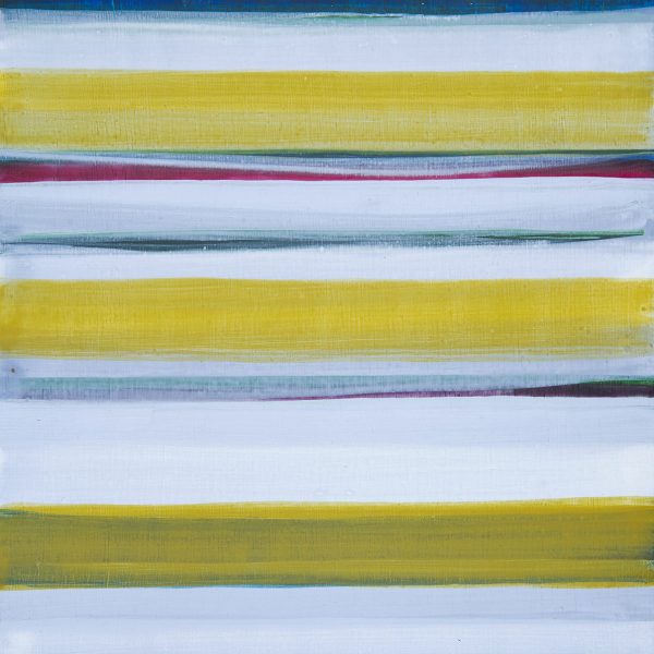 María Álvarez, 2023. Acrílico sobre papel y madera 24,8 x 24,8 x 3 cm