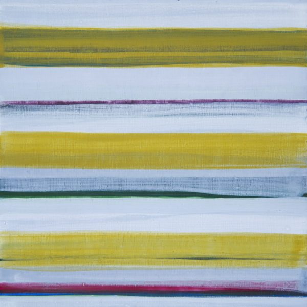 María Álvarez, 2023. Acrílico sobre papel y madera 24,5 x 24,5 x 3 cm