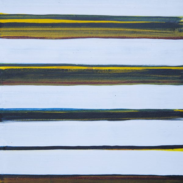 María Álvarez, 2023.  Acrílico sobre papel y madera. 24,5 x 24,5 x 3 cm