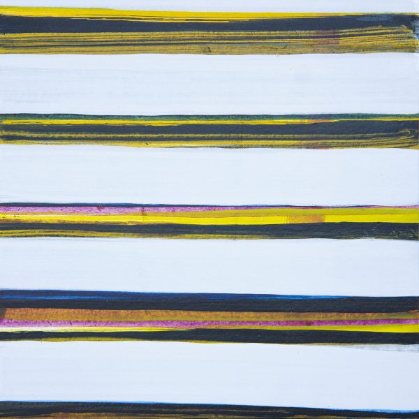 María Álvarez, 2023.  Acrílico sobre papel y madera. 24,5 x 24,5 x 3 cm