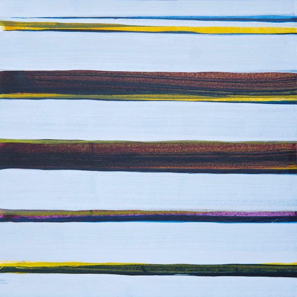 María Álvarez, 2023. Acrílico sobre papel y madera. 24,5 x 24,5 x 3 cm