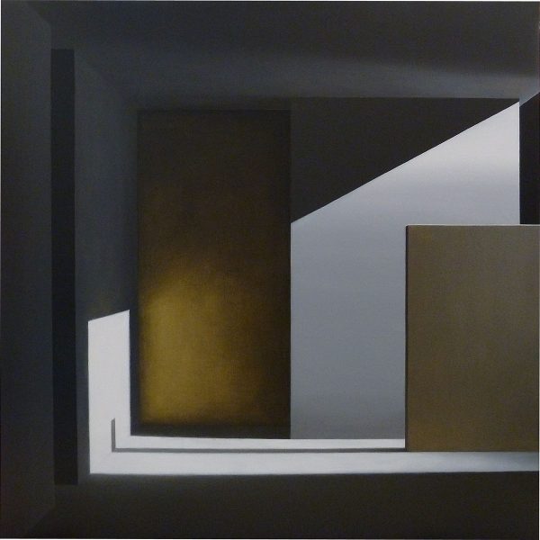 Mónica Dixon. Awaiting. Acrylic on canvas. 100 x 100 cm