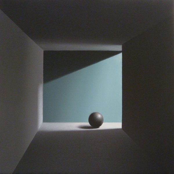 Mónica Dixon. Black pearl . Acrílico sobre lienzo. 50 x 50 cm