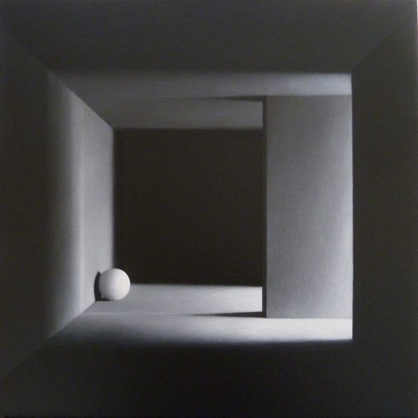 Monica Dixon. Broken Shadows. Acrílico sobre lienzo. 50 x 50 cm