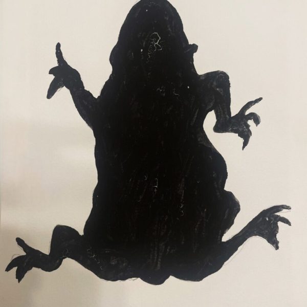Cuco Suárez. S/T, 2024. Tinta industrial sobre papel. 30 x 24 cm
