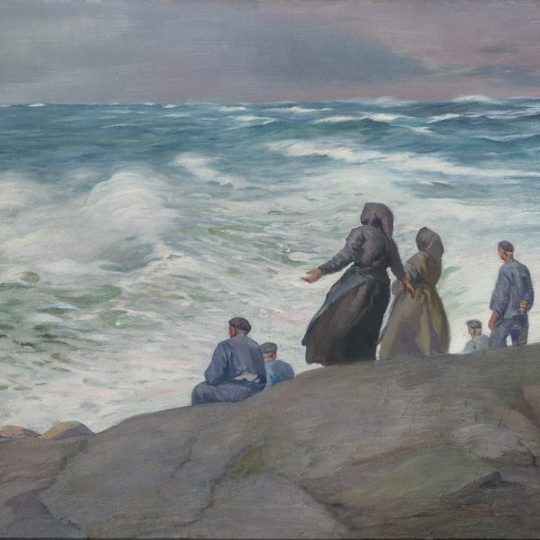 Mariano Moré, Mar cantábrico, 1899-1974. Óleo sobre lienzo, 73 x 92 cm