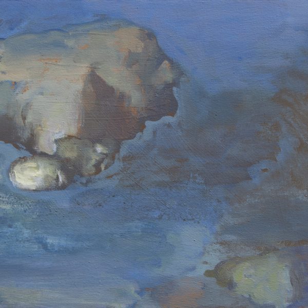 Morgan Bancon. Cielo, 2025. Acrílico sobre tela, 33 x 41 cm
