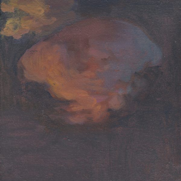 Morgan Bancon. Noche verde, 2025. Óleo sobre tela, 27 x 22 cm