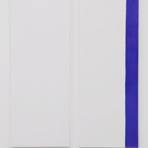 Paco Fernández. S/T, 1999. Óleo y acrílico sobre madera. 154 x 69 cm