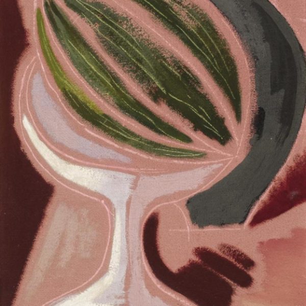 Paulino Vicente El Mozo. Bodegón. Oléo sobre tablex, 68 x 34 cm